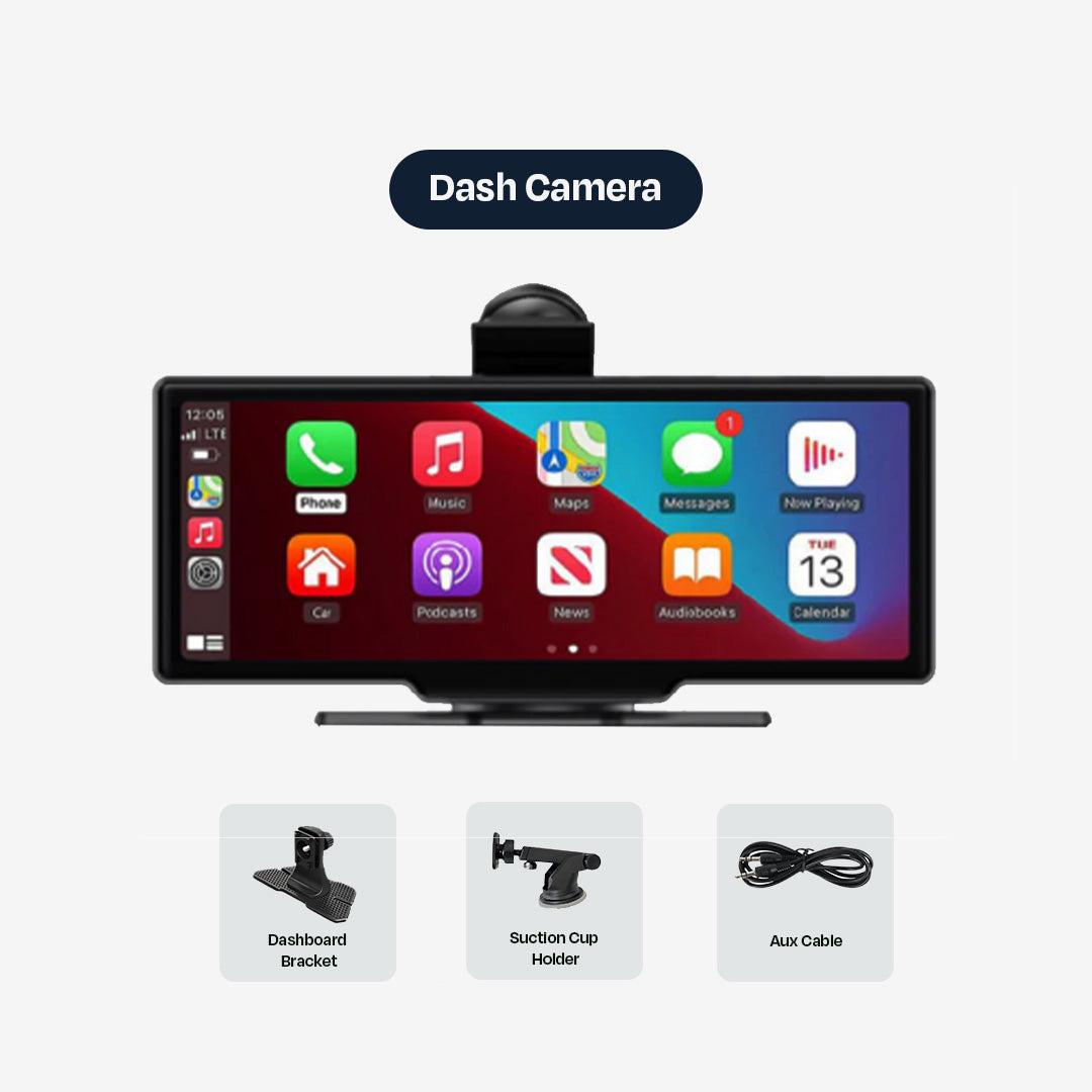 Wireless Smart Screen with 4K Dash Camera