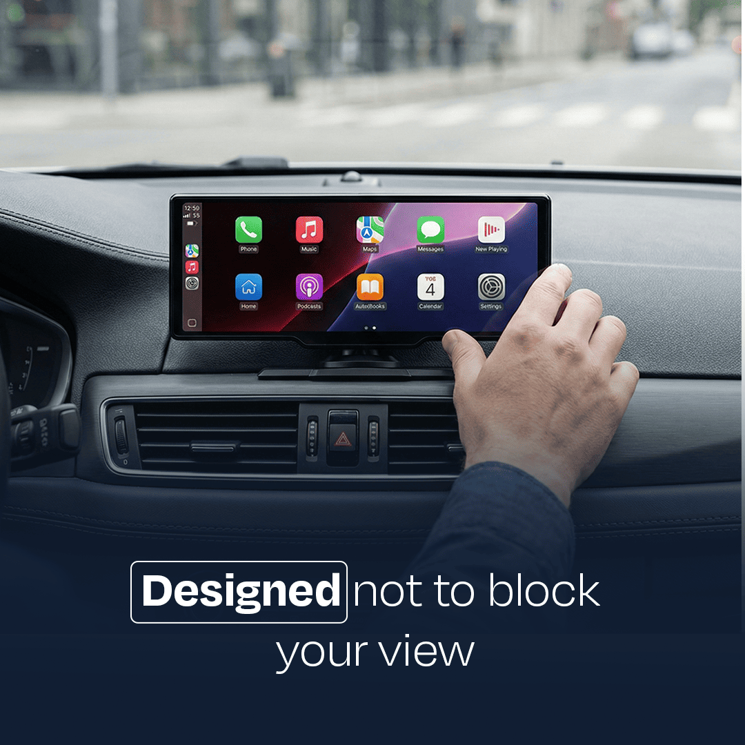 Wireless Smart Screen with 4K Dash Camera